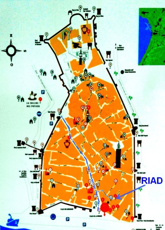 Plan de la médina